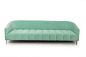 St. Bart's Sofa with Biscuit Tufting in Mint Velvet