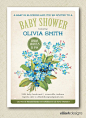 rustic seed packet garden baby shower invite by ellieohdesigns, $15.00@北坤人素材