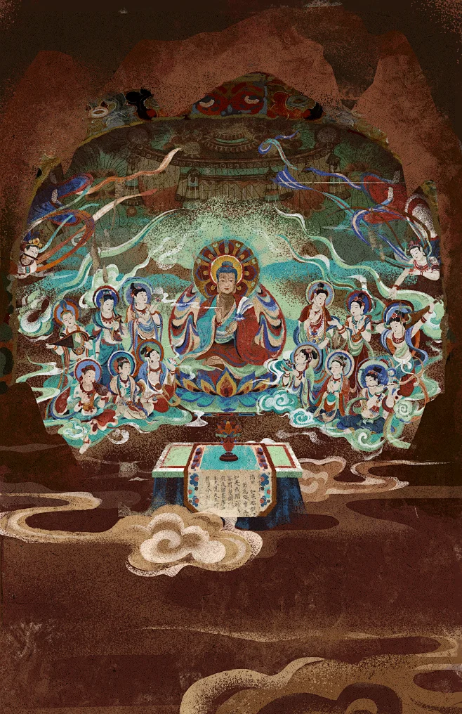 敦煌数字供养人H5 : 敦煌 illustration -花瓣网
