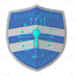 手绘-互联网安全贴纸SVG-盾牌2