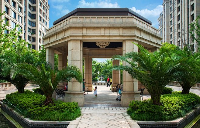 ArtDeco风格景观亭