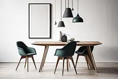 简约靠背椅子桌椅图片摄影图