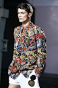 Simon Kotyk, @ Dries Van Noten  Paris Fashion Week... | model