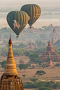 Photograph Balloon over Bagan - Myanmar - by sebastienlebris on 500px