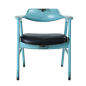 北欧做旧风格的扶手椅，斑驳处理漂亮，坐高 450mm，有蔚蓝、墨绿与白色。 售价:1200元