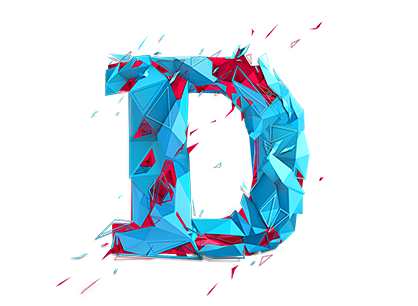 Low poly typography ...