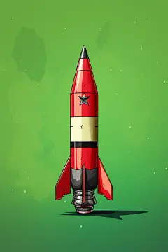 宇宙火箭发射插画
