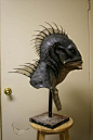 谢尔雕塑工作室 怪物 面具 影视道具级 收藏品 鱼怪-淘宝网