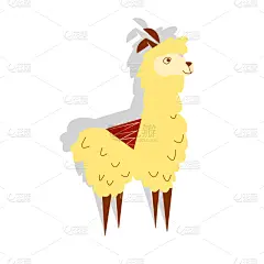 可爱的,纺织品,绘画插图,美洲驼羊,矢量,完美,壁纸,多色的,小山羊,布置