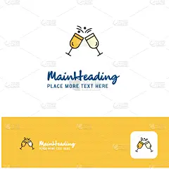 品牌名称,创造力,彩色图片,平坦的,可爱的,动物,面部表情,设计,布置,干杯