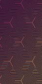 This may contain: an abstract background with lines and dots in purple, pink and orange colors on top of each other