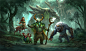 General 1400x827 Dota 2 forest fantasy art Druid beard trees nature Nature's Prophet Tiny Ursa Enchantress (Dota) Treant Protector green