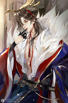 采集·烟雨十九楼·采集到手绘#立绘#古风美男2忘川风华录@梨瓜酥采集