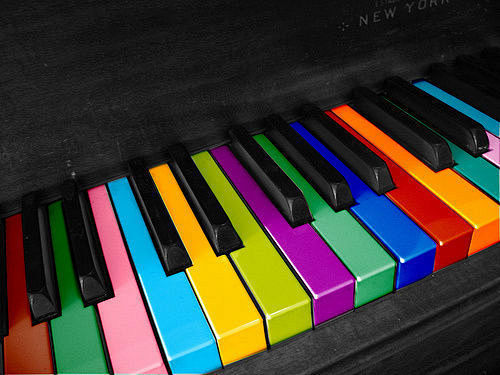 彩色的键盘，梦幻的曲子！