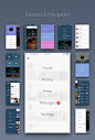 Kama - iOS UI Kit : Modern and usefull iOS UI kit. Works in sketch and photoshop to make your workflow efficient with maximum productivity and your products bright and inspiring.Features:Works in photoshop and sketch120+ Quality iOS Screens60+ common icon