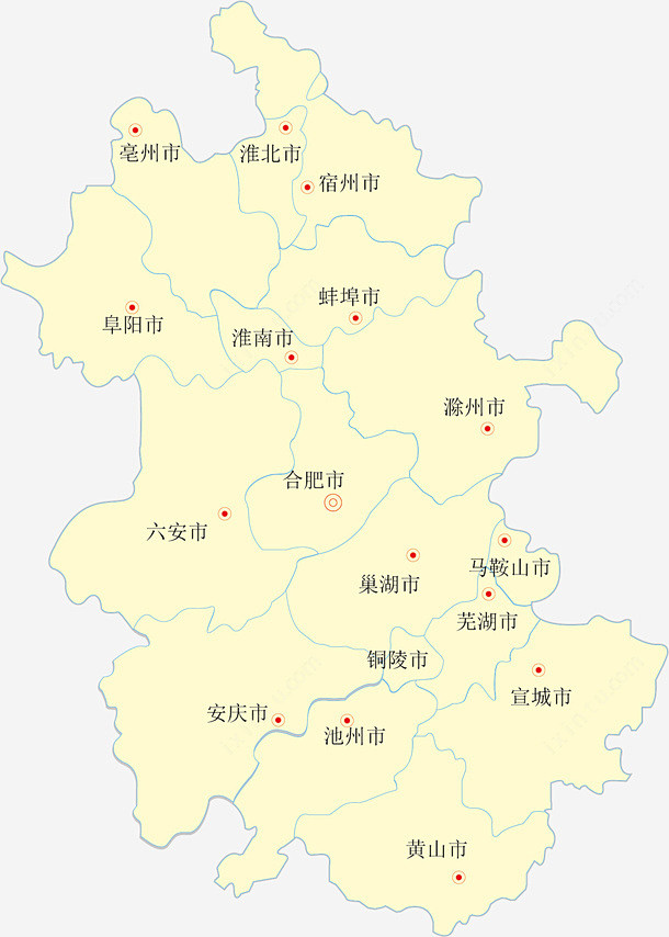 安徽省矢量地图eps免抠素材_新图网 https://ixintu.com 矢量地图 省份地图 省级行政区 地图 中国省份地图 矢量