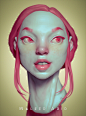 Practice (Speed Sculpt), Waleed Abid : This is just practice sculpt done in 2.30 hours, inspired by Loish artwork
everything done in Zbrush with simple post in photoshop.