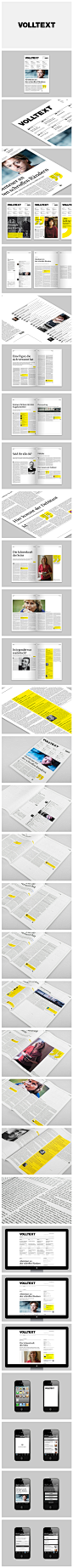 VOLLTEXT - Zeitung für Literatur on the Behance Network