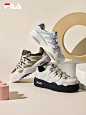 FILA 斐乐官方女鞋ROSETTA摩登板鞋2024春新款斑斓鞋运动鞋休闲鞋-tmall.com天猫