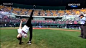 韩国艺体美女助阵棒球联赛 秀360度开球 一字马弱爆了 #趣味# #搞笑#