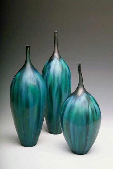 Teal Striped Bottle ...