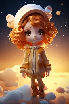 白羊座卡通模型