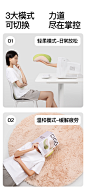PGG背部腰部按摩器颈椎全身多功能靠垫家用肩颈脖子揉捏按摩枕-tmall.com天猫