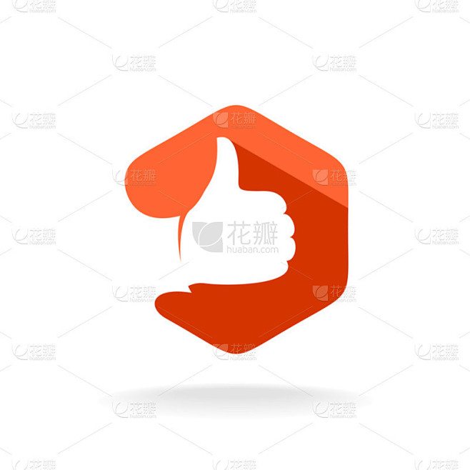 竖起大拇指标志模板