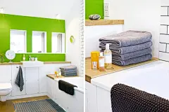 想要改造家里，却不想动工动土，那就从布置下手吧！换掉老旧家具，摆上缤纷的特色单椅；墙壁懒得漆油或贴壁纸，可以前往布行挑选喜欢的款式，披挂在客厅主墙、床头，轻轻松松就能让家里焕然一新！这间刊登在 Kid &amp; Coe 的英格兰公寓，在每个空间各挑选一面墙作为视觉重点，厨房则是以少见的深蓝色厨具、橱柜带出空间主色，让偌大的空间更有安定感。玩色彩，更要懂得留白，才不会没看多久就腻了喔！英格兰色彩轻布置公寓