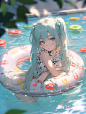 夏日乐趣尽显，二次元壁纸_背景。_1_绘心米饭_来自小红书网页版