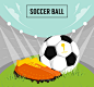 手绘足球 足球比赛 简约扁平 插图插画设计AI 矢量素材 插图/插画