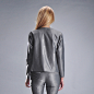 原创设计时装品牌J&Coop.; 灰色丝毛落肩袖上衣~2013秋冬新款