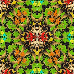 巴洛克风格,曼荼罗,式样,刺绣,华丽的,几何形状,纺织品,华贵,壁纸