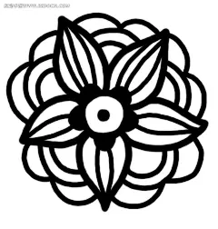 大团多层花随笔涂鸦PSD|PSD分层素材|PSD素材|笔刷|插画|插图|抽象|花边|花边素材|花纹|花纹素材|简笔|植物线描|装饰画