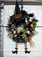 Halloween Witch Wreath