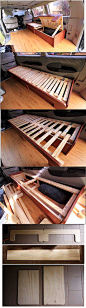 DIY sofabed / http://www.vagabonderz.com/building-the-sofabed/: