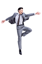 男商人,跳,快乐,表现积极,职业_28e5316d1_开心的商务男士_创意图片_Getty Images China
