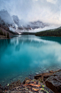 Moraine Lake
Banff National ParkThe beautifully moody summer rain clouds hover over one of Banff National Park&#;8217s true gems. The rain and clouds made for some great contrast to reveal the colourful lichen on the rocks. by Dani-Lefrancois