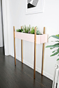 beautiful mess skinny planter stand
