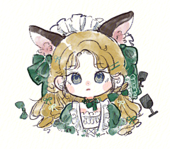 雨探花采集到女头像手绘