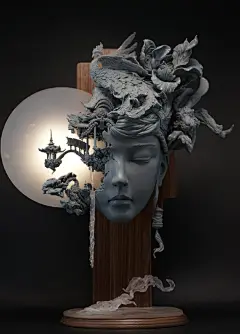《春芒.桃花岛》 #我爱手作# 
作者：@袁星亮 ​​​​