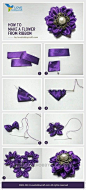 手工教程：DIY紫色小饰品 (1)