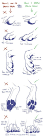 tutorial|how i use to draw my canine paws by Cakeindafridge on DeviantArt: