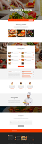整套国外美食网站网页版式设计模板素材 (5)