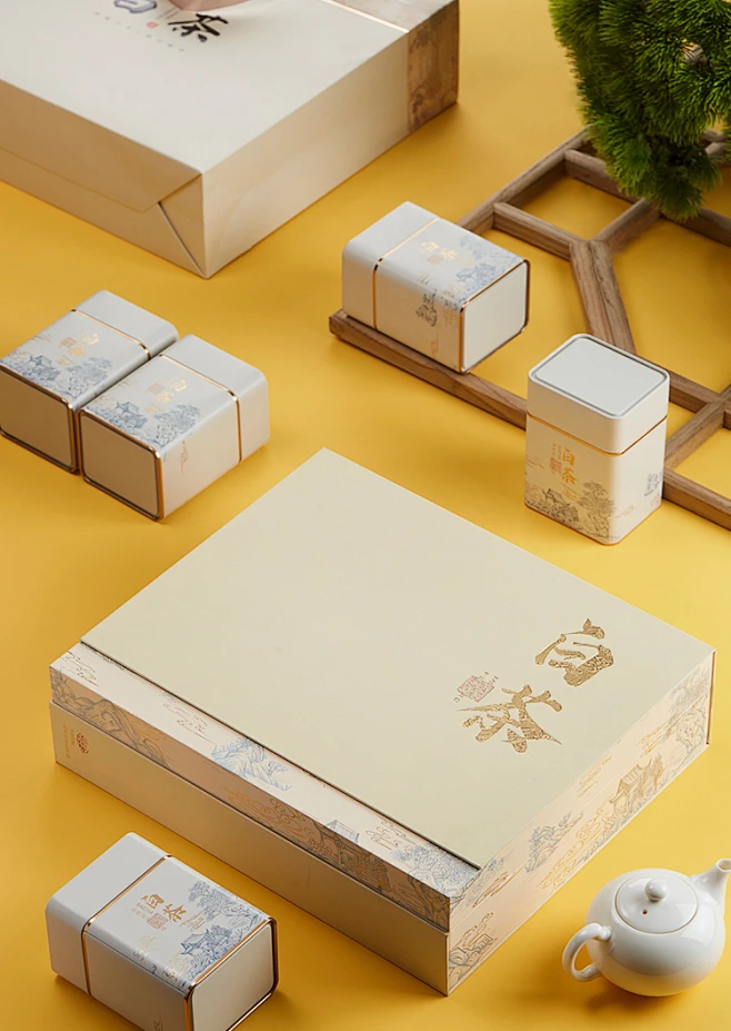 2023新款高档安吉白茶茶叶包装盒空礼盒黄金芽通用半斤礼盒装空盒-淘宝网-花瓣网