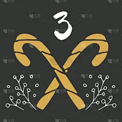 圣诞日历,动物手,天气,可爱的,倒计时,雪,模板,绘制,问候