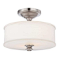 Minka Lavery - Minka Lavery 4172-84 Harbour Point Semi Flush Mount In Brushed Nickel - Manufacturer: Minka Lavery