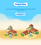 Isometric cartoon casual game Environment design game design  ILLUSTRATION  Visual Development mobile game 2D art concept art