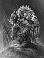 The Art of Warcraft Film - BlackHand , Wei Wang : These pictures are for the concept and illustrations of Warcraft movies made between 2013 to 2015