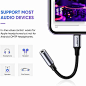 Amazon.com: UGREEN 苹果耳机适配器，Apple MFi 认证的 iPhone 闪电至 3.5 毫米插座转换器，兼容 iPhone 11/11 Pro/11 Pro Max/X XR XS XS Max iPhone 7 7P 8 8P: Home Audio & Theater